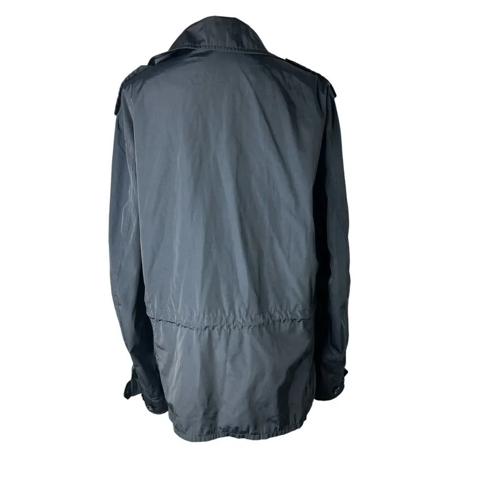 Banana Republic Men‎ ES Fleet Jacket L Navy Blue exterior Orange interior